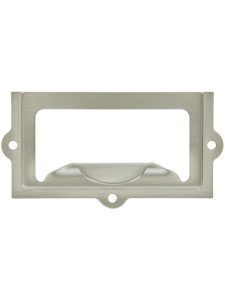 2 5/8″ Stamped Brass Label Holder With Choice of Finish  |  Label Holders & Pulls Knobs & Pulls Label Holders & Pulls