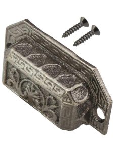 3 1/2″ Cast Iron Neo-Classical Bin Pull In Antique Pewter – 2 15/16″ Center-to-Center  |  Bin Pulls Bin Pulls Bin Pulls