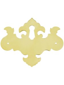 3 1/4″ Chippendale Furniture Keyhole Cover In Unlacquered Brass  |  Keyhole Covers Keyhole Covers Keyhole Covers