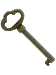 3/16″ x 3/16″ Skeleton Key  |  Skeleton Keys Locks, Keys & Covers Antique Brass/Bright Brass