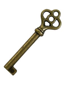 Antique Finish Barrel Key For Furniture Locks  |  Skeleton Keys Locks, Keys & Covers Skeleton Keys