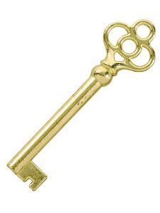 Brass Finish Cabinet Barrel Key  |  Skeleton Keys Locks, Keys & Covers Skeleton Keys