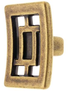 Canton Cabinet Knob – 1 3/8″ x 1″  |  Knobs Knobs Antique Brass Dark