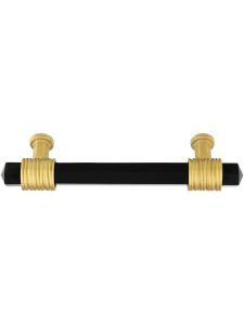 Chrysalis Black Glass Pull – 3 3/4-Inch Center-to-Center  |  Pulls Knobs & Pulls Pulls