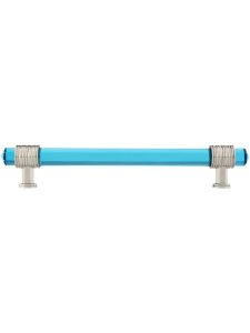 Chrysalis Cerulean Blue Glass Pull – 6 5/16-Inch Center-to-Center  |  Pulls Knobs & Pulls Pulls