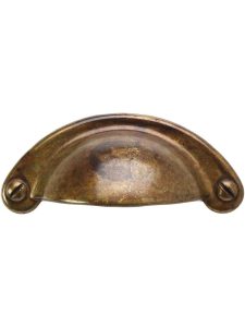 Classic Cup Bin Pull – 2 1/2″ Center-to-Center  |  Bin Pulls Bin Pulls Antique Brass Distressed