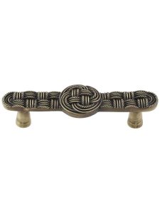 Classic Weave Cabinet Pull – 3″ Center-to-Center  |  Pulls Knobs & Pulls Antique Brass/Antique Copper/Antique Pewter