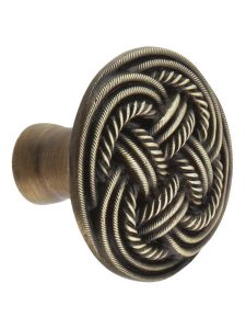 Classic Weave Knob  |  Knobs Knobs Antique Brass/Antique Copper/Antique Pewter