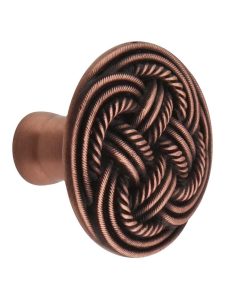 Classic Weave Knob  |  Knobs Knobs Antique Brass/Antique Copper/Antique Pewter