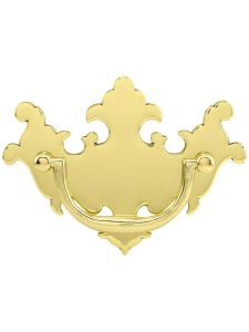 Colonial Chippendale Brass Bail Pull – 3″ Center-to-Center  |  Bail Pulls Bail Pulls Antique Brass/Un-Lacquered Brass