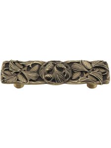 Cones & Boughs Drawer Pull – 3″ Center-to-Center  |  Pulls Knobs & Pulls Antique Brass/Antique Copper/Antique Pewter