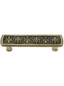 Fleur-de-Lis Drawer Pull – 3″ Center to Center  |  Pulls Knobs & Pulls Antique Brass/Antique Copper/Antique Pewter