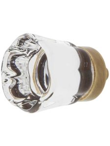 Forza Crystal-Glass Cabinet Knob – 1 1/4″ Diameter  |  Knobs Knobs Antique Brass/Antique Pewter/Matte Black/Oil-Rubbed Bronze/Polished Brass/Polished Chrome/Polished Nickel/Satin Brass/Satin Nickel