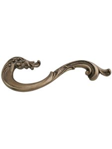 French Court Left-Hand Drawer Pull – 3 1/2″ Center-to-Center  |  Pulls Knobs & Pulls Monticello Brass/Monticello Silver/White Brass