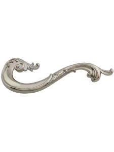 French Court Left-Hand Drawer Pull – 5″ Center-to-Center  |  Pulls Knobs & Pulls Monticello Brass/Monticello Silver/White Brass