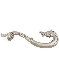 French Court Right-Hand Drawer Pull – 5″ Center-to-Center  |  Pulls Knobs & Pulls Monticello Brass/Monticello Silver/White Brass