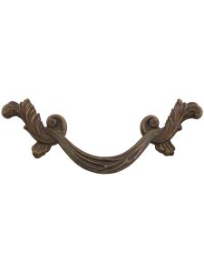 French Court Swag Drawer Pull – 3 1/2″ Center-to-Center  |  Pulls Knobs & Pulls Monticello Brass/Monticello Silver/White Brass