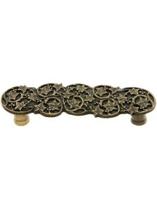 Ivy Leaf Drawer Pull – 3″ Center to Center  |  Pulls Knobs & Pulls Antique Brass/Antique Pewter