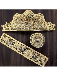 Kensington Drawer Pull – 4″ Center to Center  |  Pulls Knobs & Pulls Antique Pewter/Dark Brass/Satin 24K Gold