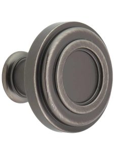 Lafayette Ringed Cabinet Knob – 1 3/8″ Diameter  |  Knobs Knobs Antique Brushed Satin Brass/Brushed Oil Rubbed Bronze/Brushed Pewter/Satin Nickel