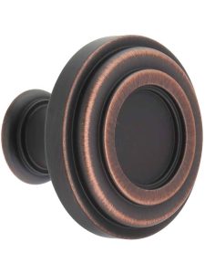 Lafayette Ringed Cabinet Knob – 1 3/8″ Diameter  |  Knobs Knobs Antique Brushed Satin Brass/Brushed Oil Rubbed Bronze/Brushed Pewter/Satin Nickel