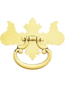 Large Chippendale Single-Post Brass Pull – 3″ Width  |  Bail Pulls Bail Pulls Bail Pulls