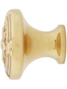 Large Ribbon & Reed Cabinet Knob – 1 3/4″ Diameter  |  Knobs Knobs Antique Brass/Antique Pewter/Oil-Rubbed Bronze/Polished Brass/Polished Chrome/Satin Nickel