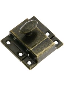 Large Stamped Steel Cabinet Latch With Plated Finish  |  Turn Style Cabinet Latches Cabinet Latches Antique Brass/Antique Copper/Bright Brass/Oil-Rubbed Bronze/Polished Nickel