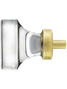 Lido Crystal Glass Cabinet Knob – 1 3/8″ Square  |  Knobs Knobs Antique Brass/Antique Pewter/Matte Black/Oil-Rubbed Bronze/Polished Brass/Polished Chrome/Polished Nickel/Satin Brass/Satin Nickel