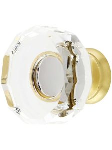 Lowell Crystal-Glass Cabinet Knob – 1 3/8″ Diameter  |  Knobs Knobs Antique Brass/Antique Pewter/Matte Black/Oil-Rubbed Bronze/Polished Brass/Polished Chrome/Polished Nickel/Satin Brass/Satin Nickel