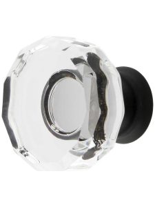 Lowell Crystal-Glass Cabinet Knob – 1 3/8″ Diameter  |  Knobs Knobs Antique Brass/Antique Pewter/Matte Black/Oil-Rubbed Bronze/Polished Brass/Polished Chrome/Polished Nickel/Satin Brass/Satin Nickel