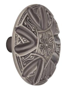 Maltese Cabinet Knob – 1 11/16″ Diameter  |  Knobs Knobs Antique Pewter/Venetian Bronze