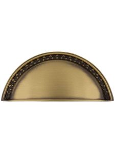 Meadows Design Cup Pull – 3″ Center-to-Center  |  Bin Pulls Bin Pulls Antique Brass/Antique Pewter/Polished Brass/Polished Chrome/Polished Nickel/Satin Brass/Satin Nickel/Timeless Bronze/Un-Lacquered Brass