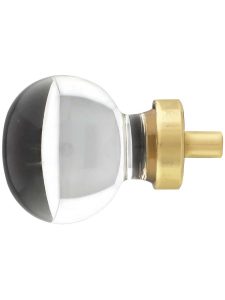 Medium Bristol Crystal Cabinet Knob With Solid Brass Base  |  Knobs Knobs Antique Brass/Antique Pewter/Matte Black/Oil-Rubbed Bronze/Polished Brass/Polished Chrome/Polished Nickel/Satin Brass/Satin Nickel