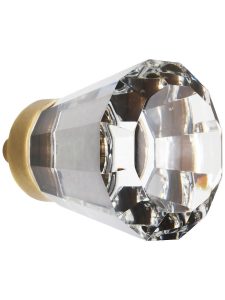 Medium Brookmont Crystal-Glass Cabinet Knob – 1 1/4″ Diameter  |  Knobs Knobs Antique Brass/Antique Pewter/Matte Black/Oil-Rubbed Bronze/Polished Brass/Polished Chrome/Polished Nickel/Satin Brass/Satin Nickel