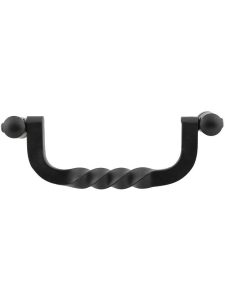 Normandy Twist Drop Pull – 4″ Center-to-Center  |  Bail Pulls Bail Pulls Antique Pewter/Matte Black