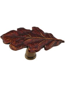 Oak Leaf Knob  |  Knobs Knobs Antique Brass/Antique Copper/Antique Pewter/Hand Tinted Antique Brass