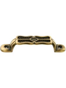 Ornamental Cast Brass Drawer Pull – 3 1/8″ Center to Center  |  Pulls Knobs & Pulls Oil-Rubbed Bronze/Polished Nickel/Satin Nickel/Un-Lacquered Brass