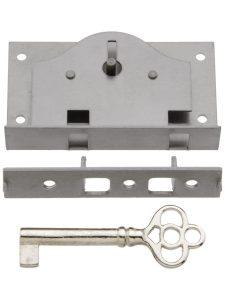 Polished-Steel Chest or Box Lock  |  Cabinet Locks Cabinet Locks Cabinet Locks