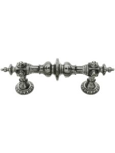 Portobello Jeweled Cabinet Pull With Kensington Back Plates  |  Pulls Knobs & Pulls Antique Pewter/Dark Brass/Satin 24K Gold