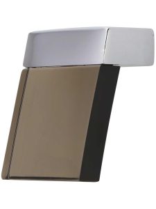 Positano Smoke Acrylic Square Pull  |  Pulls Knobs & Pulls Polished Chrome-Smoke/Satin Nickel-Smoke