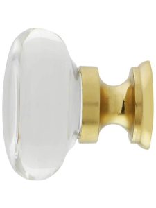 Providence Crystal Glass Cabinet Knob – 1 3/8″ Diameter  |  Knobs Knobs Antique Brass/Antique Pewter/Matte Black/Oil-Rubbed Bronze/Polished Brass/Polished Chrome/Polished Nickel/Satin Brass/Satin Nickel