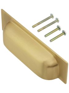 Rectangular Cast-Brass Bin Pull – 3″ or 3 3/4″ Center-to-Center  |  Bin Pulls Bin Pulls Bin Pulls