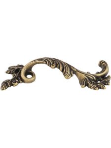 Right Fancy Swirl Pull – 3 3/4″ Center-to-Center  |  Pulls Knobs & Pulls Antique Brass Dark