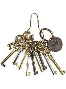 Ring of 10 Unique Barrel Keys For Cabinet & Furniture Locks  |  Skeleton Keys Locks, Keys & Covers Skeleton Keys