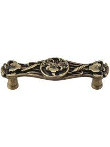 River Iris Pull – 3″ Center-to-Center  |  Pulls Knobs & Pulls Antique Brass/Antique Pewter/Brilliant Pewter