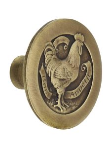 Rooster Knob  |  Knobs Knobs Antique Brass/Antique Copper/Antique Pewter