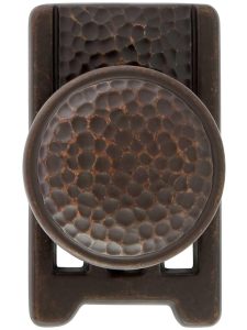 Roycroft Cabinet Knob With Short Backplate  |  Knobs Knobs Antique Brass Dark/Oil Rubbed Bronze