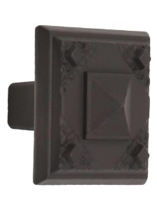 Ruskin Cabinet Knob – 1 1/4″ Square  |  Knobs Knobs Aged Bronze/Antique Pewter/Venetian Bronze