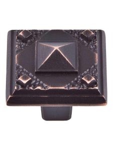 Ruskin Cabinet Knob – 1 1/4″ Square  |  Knobs Knobs Aged Bronze/Antique Pewter/Venetian Bronze